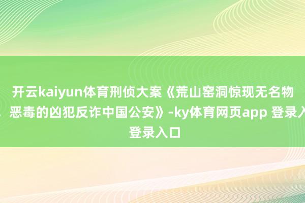 开云kaiyun体育刑侦大案《荒山窑洞惊现无名物体，恶毒的凶犯反诈中国公安》-ky体育网页app 登录入口