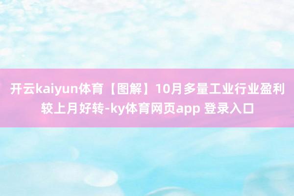 开云kaiyun体育【图解】10月多量工业行业盈利较上月好转-ky体育网页app 登录入口