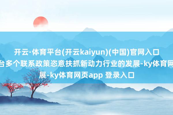 开云·体育平台(开云kaiyun)(中国)官网入口登录国度陆续出台多个联系政策恣意扶抓新动力行业的发展-ky体育网页app 登录入口
